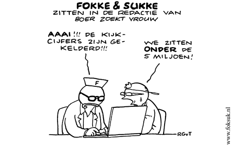 F&S zitten in de redactie van Boer Zoekt Vrouw (NRC, ma, 21-02-11)
