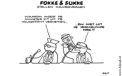 F&S stellen kamervragen (NRC, di, 08-03-11)