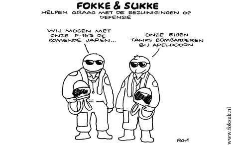 F&S helpen graag met de bezuinigingen op defensie (NRC, do, 07-04-11)