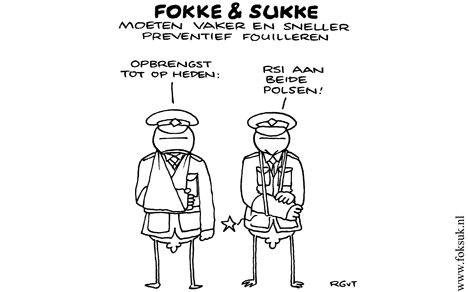 F&S moeten vaker en sneller preventief fouilleren (NEXT, vr, 08-04-11)
