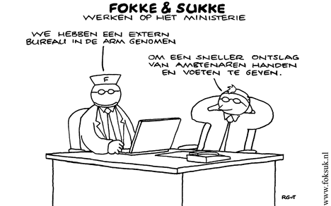 F&S werken op het ministerie (NRC, ma, 11-04-11)