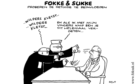F&S proberen de getuige te beïnvloeden (NRC, do, 14-04-11)