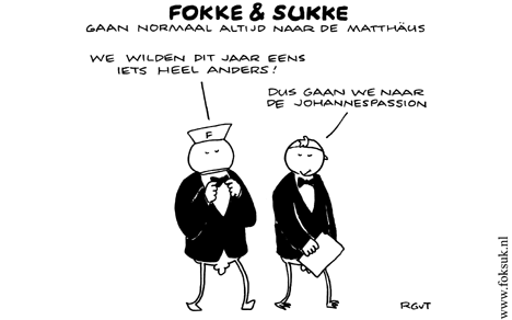 F&S gaan normaal altijd naar de Matthäus (NRC, wo, 20-04-11)