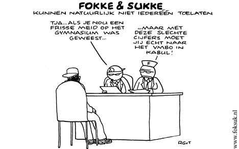 F&S kunnen natuurlijk niet iederéén toelaten (NRC, do, 28-04-11)
