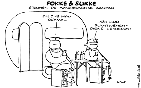 F&S steunen de Amerikaanse aanpak (DWDD, di, 03-05-11)