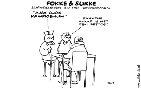 F&S surveilleren bij het eindexamen (NRC, ma, 16-05-11)