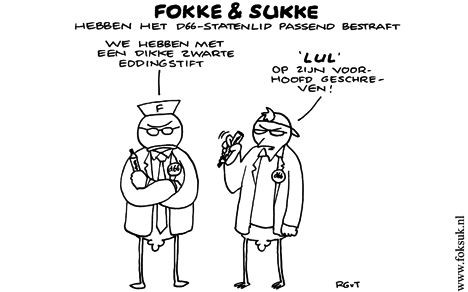 F&S hebben het D66-statenlid passend gestraft (NRC, di, 24-05-11)