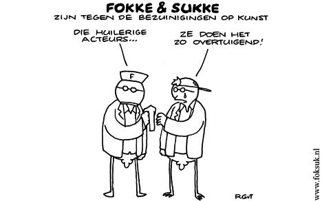 F&S zijn tegen de bezuinigingen op kunst (NRC, vr, 10-06-11)