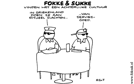 F&S vinden het een achterlijke cultuur (NRC, ma, 20-06-11)