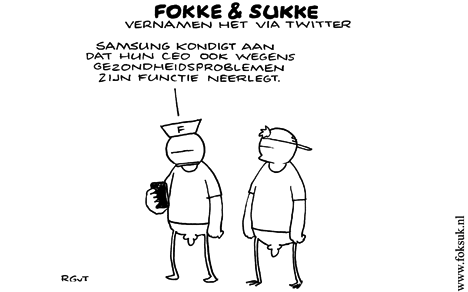F&S vernamen het via Twitter (NRC, do, 25-08-11)