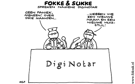 F&S spreken namens DigiNotar (NRC, di, 06-09-11)