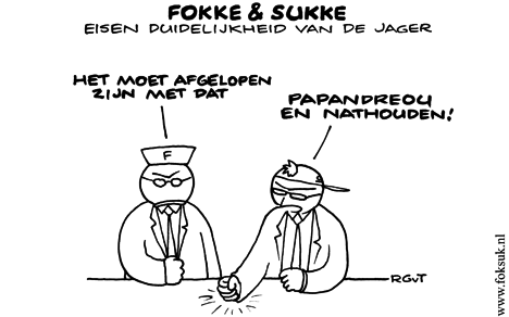 F&S eiden duidelijkheid van De Jager (NRC, do, 15-09-11)