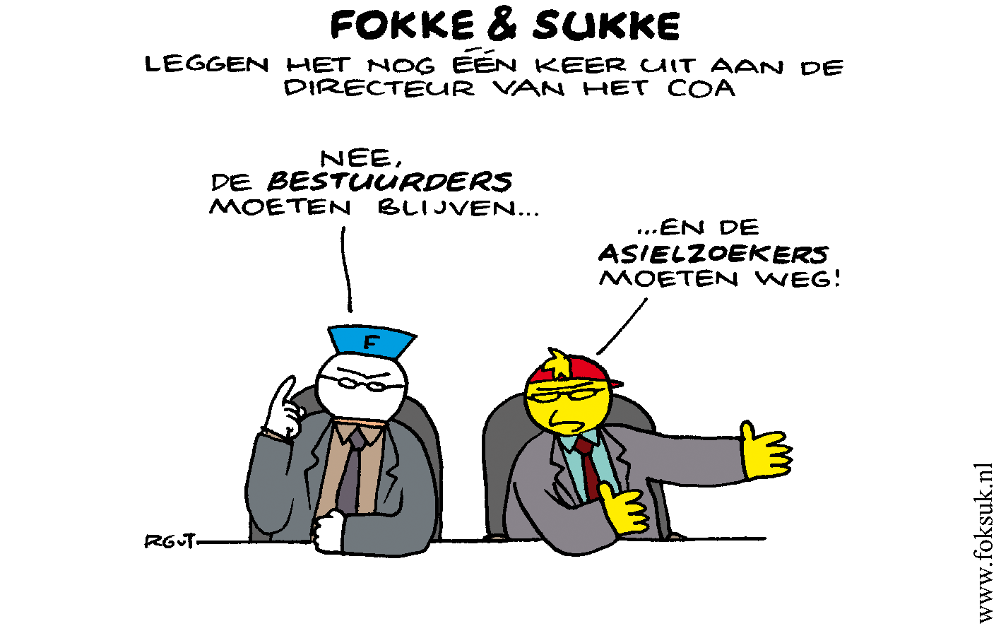 F&S leggen het nog één keer uit aan de directeur van het COA (NRC, ma, 19-09-11)