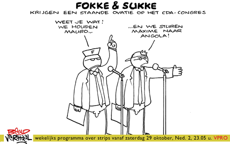 F&S krijgen een staande ovatie op het CDA-congres (NRC, za, 29-10-11)