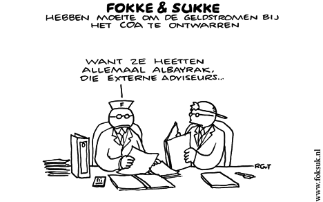 F&S hebben moeite om de geldstromen bij het COA te ontwarren (NEXT, ma, 07-11-11)