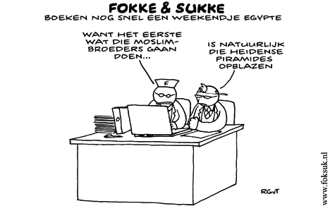 F&S boeken nog snel een weekendje Egypte (Next, ma, 05-12-11)