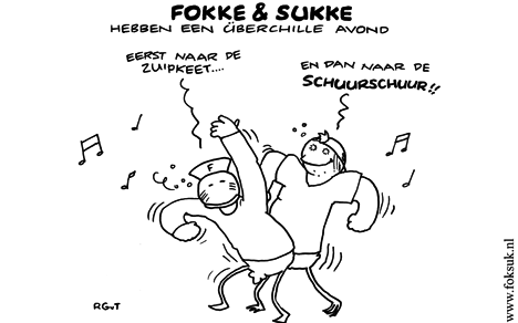 F&S hebben een überchille avond (NRC, vr, 16-12-11)