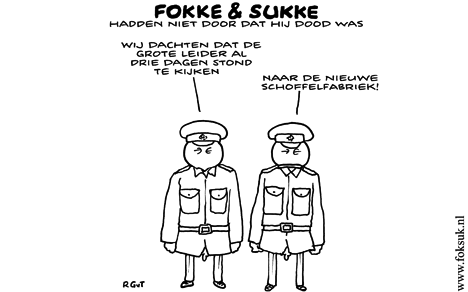 F&S hadden niet door dat hij dood was (NRC, ma, 19-12-11)