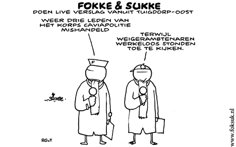 F&S doen live verslag uit Tuigdorp-oost (NRC, 20-12-11)