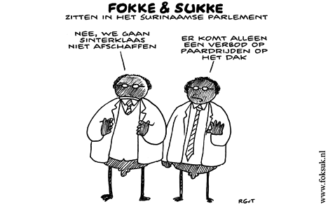F&S zitten in het Surinaamse parlement (NRC, vr, 23-12-11)