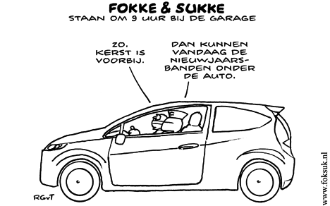 F&S staan om 09.00 uur bij de garage (NEXT, di, 27-12-11)