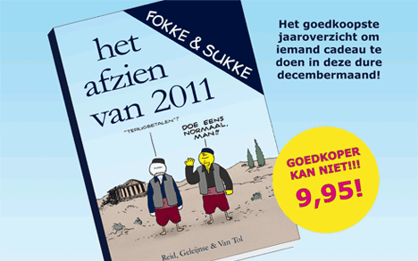 Fokke & Sukke liggen inde winkel (NRC, ma, 26-12-11)