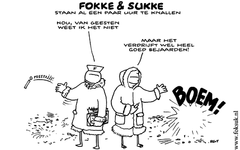 F&S staan al een paar uur te knallen (NEXT, vr, 30-12-11)