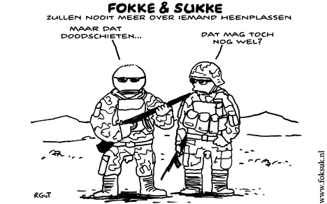 F&S zullen nooit meer over iemand heenplassen (NRC, vr, 13-01-12)