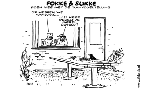 F&S doen mee met de tuinvogeltelling (NRC, za, 21-01-12)