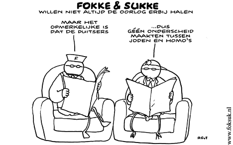 F&S willen niet altijd de oorlog erbij halen (NRC, ma, 23-01-12)