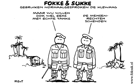 F&S gebruiken normaalgesproken de klewang (NRC, di, 31-01-12)