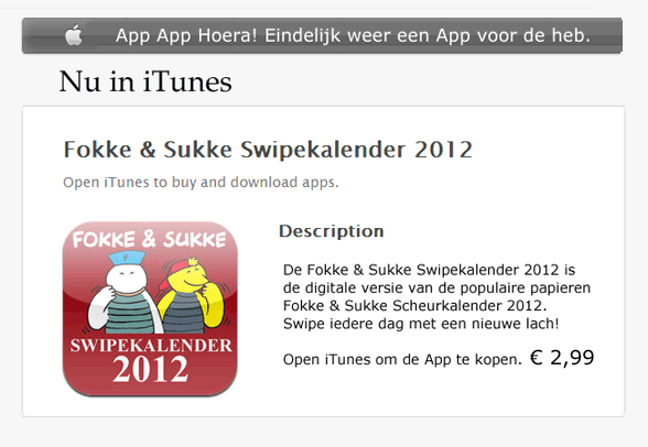 F&S hebben een nieuwe App (NRc, zo, 11-03-12)