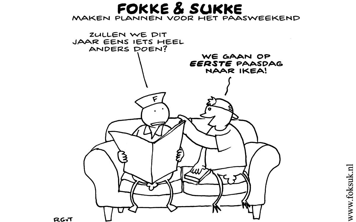 F&S maken plannen voor het Paaswekend #Pasen #IKEA (NRC, za, 07-04-12)