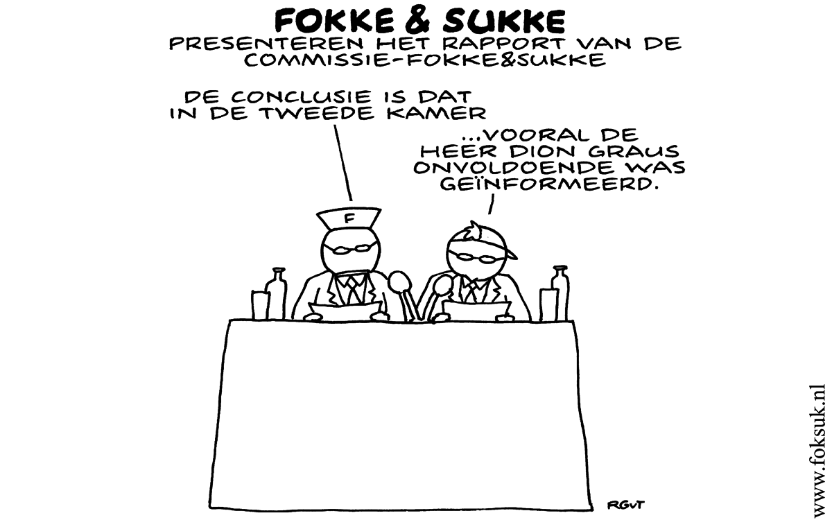 F&S presenteren het rapport van de Commissie-Fokke&Sukke (NRC, do, 12-04-12)