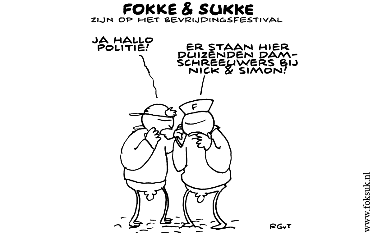 F&S zijn bij het Bevrijdingsfestival (NRC, za, 05-05-12)