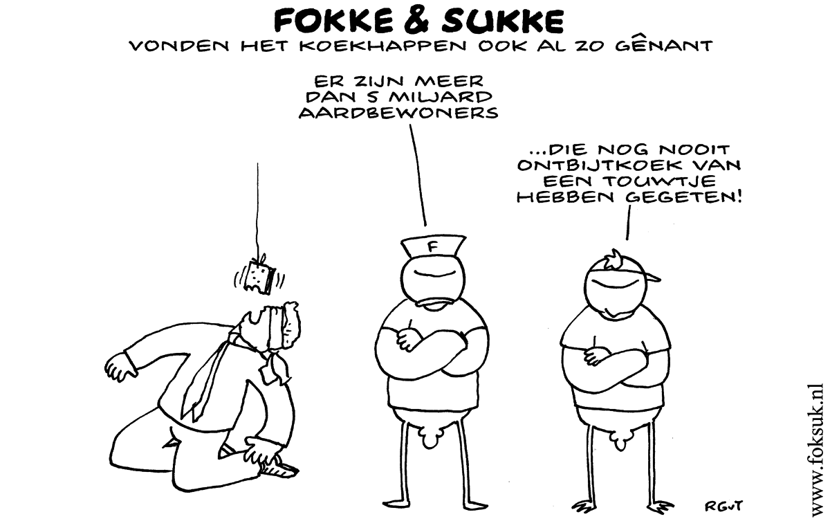 F&S vonden dat koekhappen ook al zo gênant (NRC, do, 31-05-12)