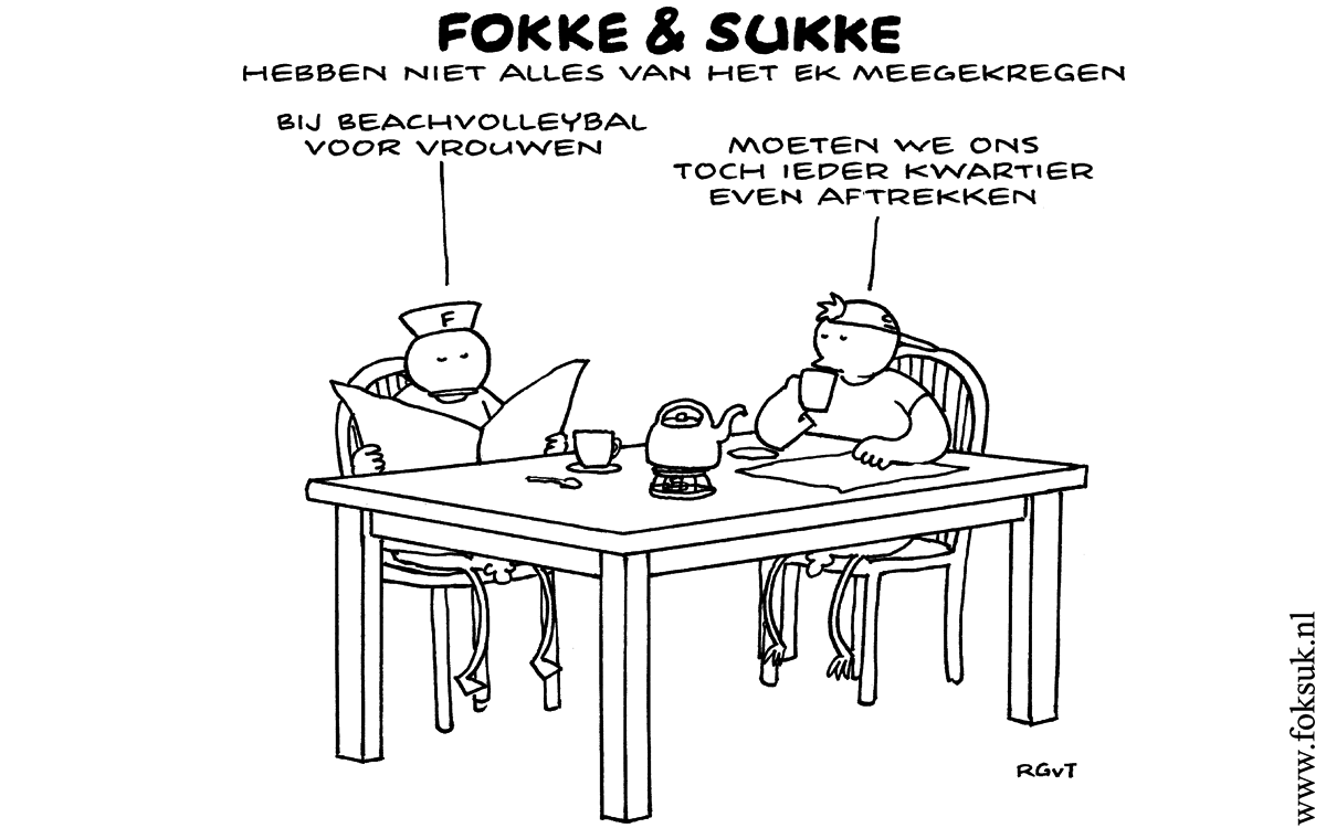 F&S hebben niet alles van het EK meegekregen (NRC, ma, 04-06-12)
