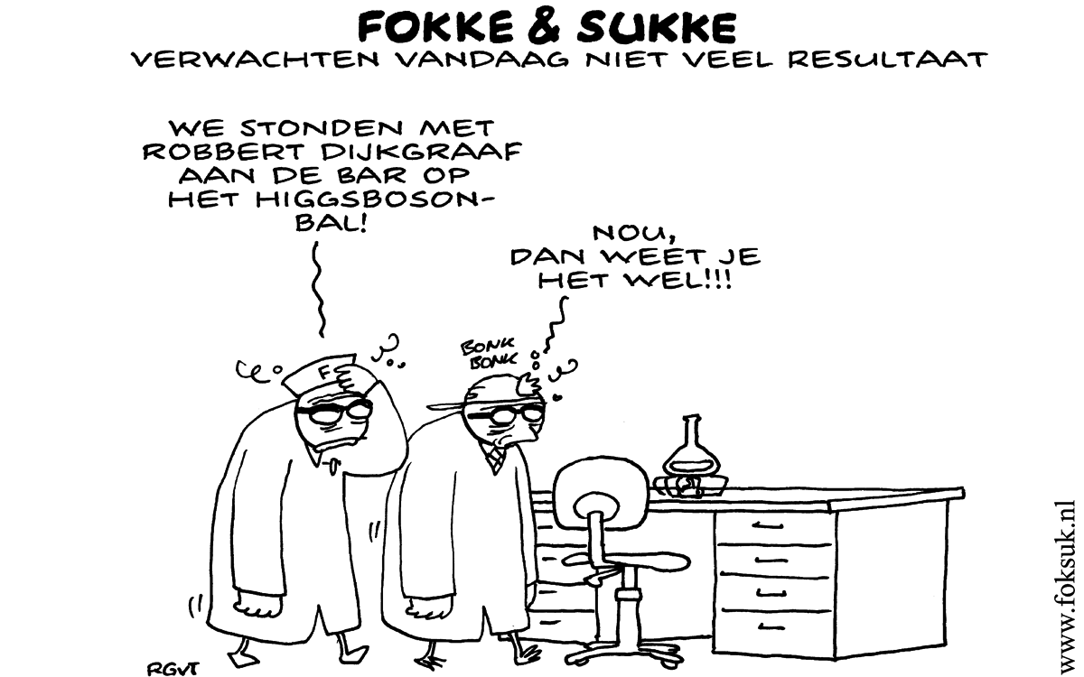 F&S verwachten vandaag niet veel resultaat #HIGGS (NEXT, do, 04-07-12)