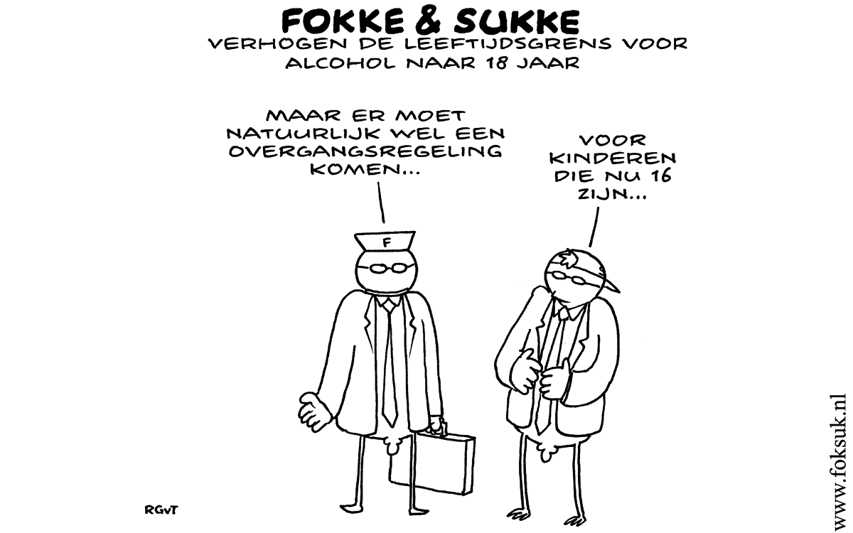 F&S verhogen de leeftijdsgrens voor alcohol naar 18 jaar (NRC, ma, 09-07-12)