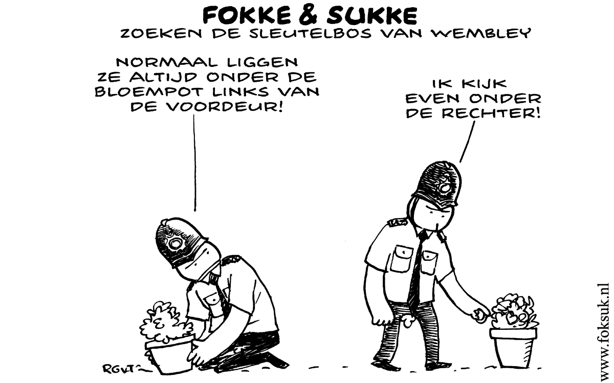 F&S zoeken de sleutelbos van Wembley (NRC, ma, 30-07-12)