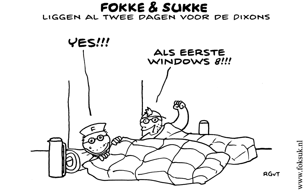 F&S liggen al twee dagen voor de Dixons #Windows8 (NRC, vr, 26-10-12)