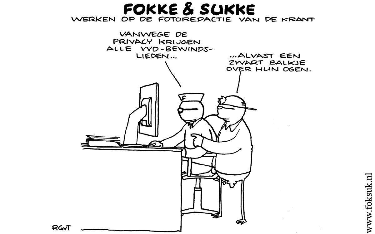 F&S werken opde fotoredactie van de krant (NRC, di, 06-11-12)