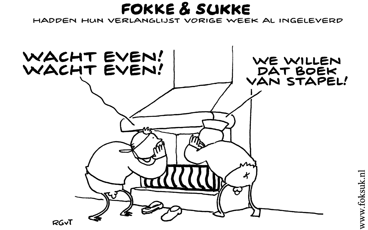 F&S hadden hun verlanglijst vorige week al ingeleverd (NRC, za, 01-12-12)