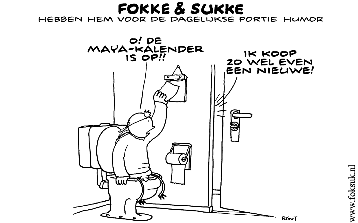 F&S hebben hem voor de dagelijkse portie humor (NRC, vr, 21-12-12)