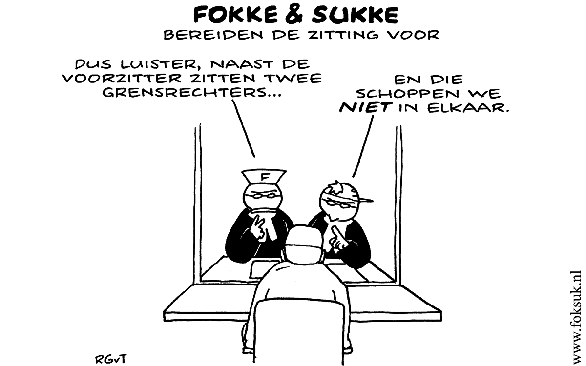 F&S bereiden de zitting voor (NRC, vr, 11-01-13)