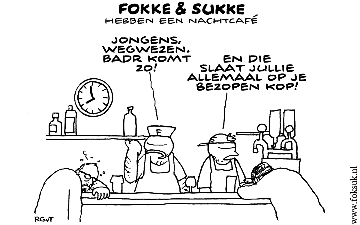 F&S hebben een nachtcafé (NRC, vr, 25-01-13)