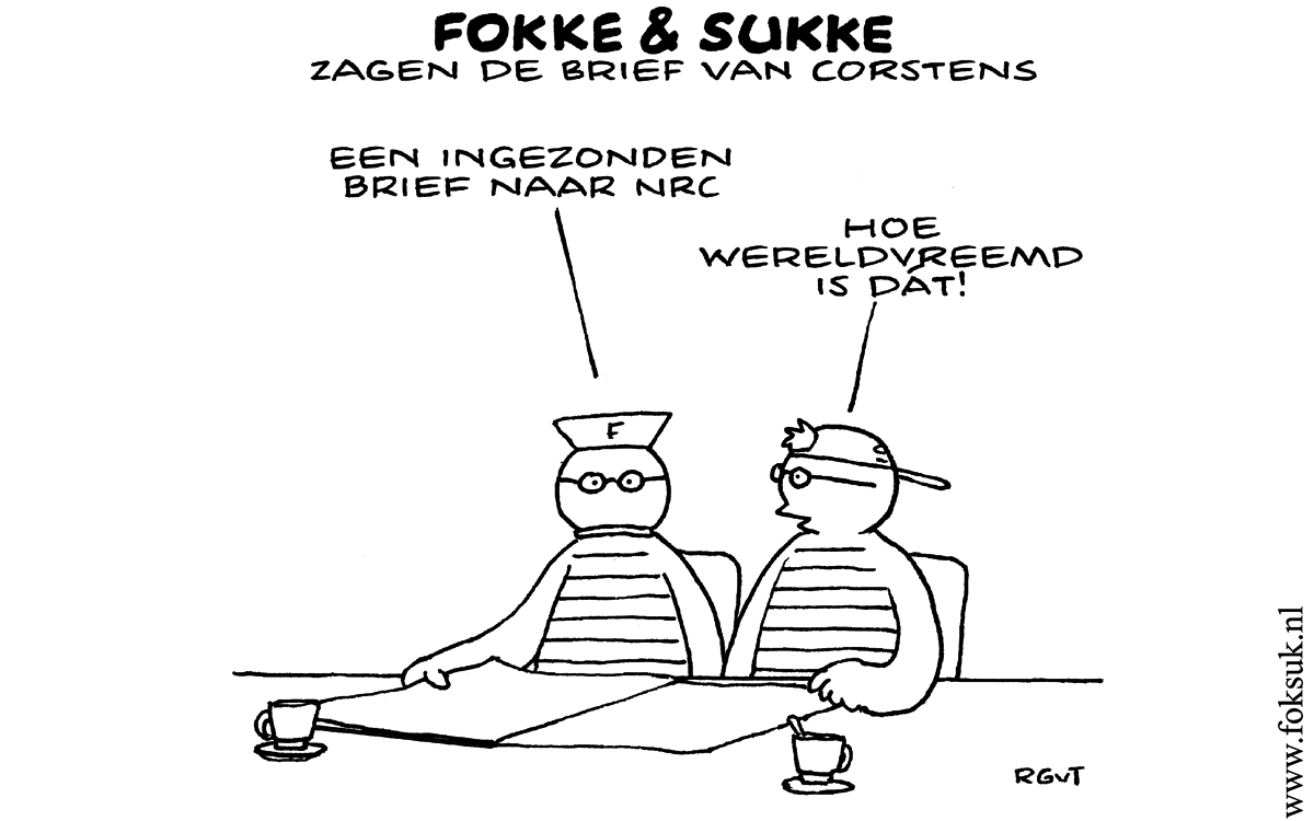 F&S zagen de brief van Corstens (NEXT, di, 05-02-13)