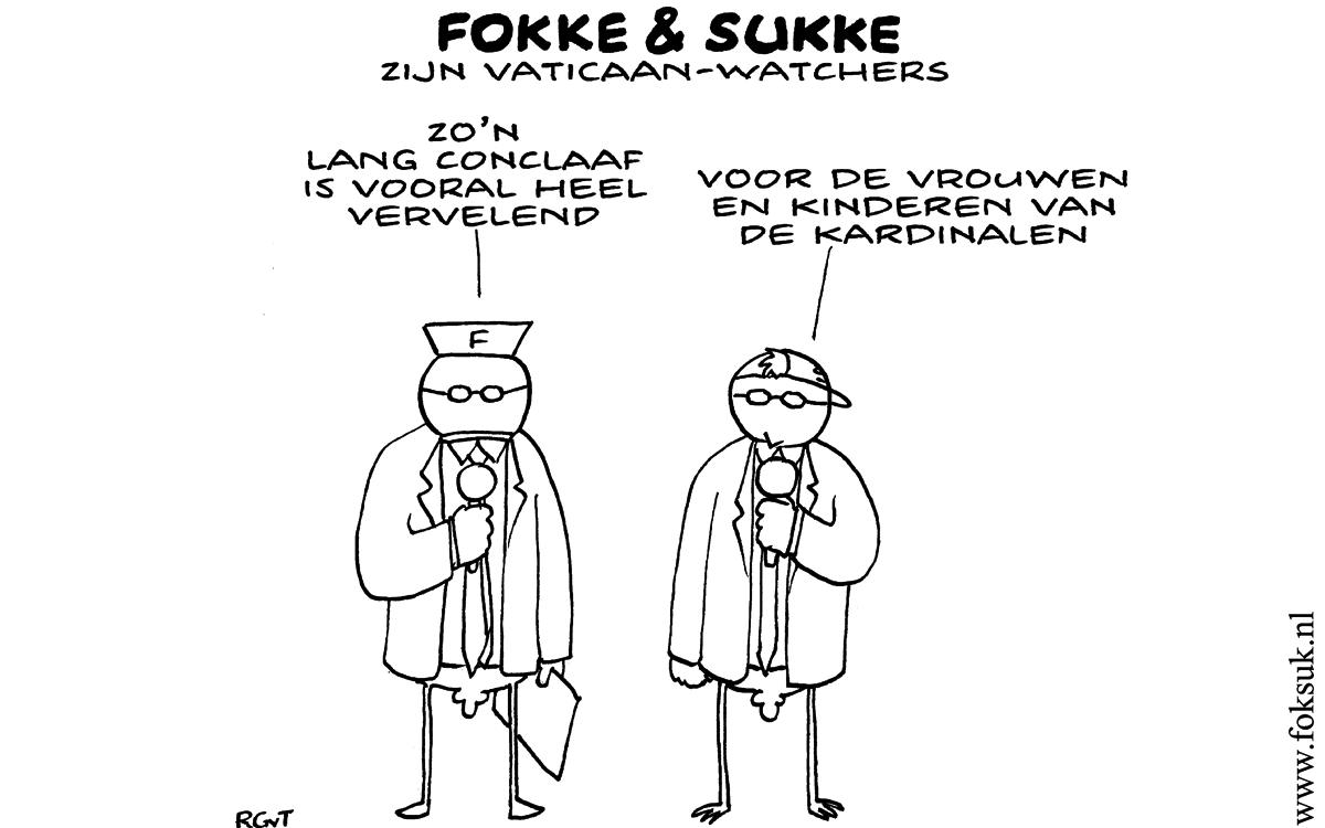 F&S zijn vaticaan-watchers (NRC, vr, 08-03-13)
