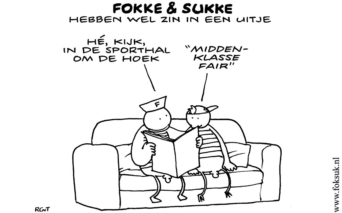 F&S hebben wel zin in een uitje (NRC, za, 09-03-13)