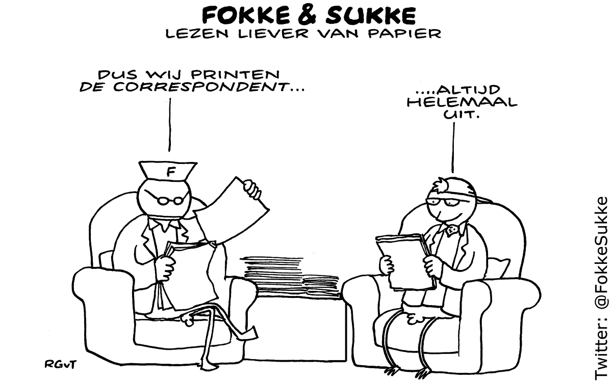 F&S lezen liever van papier (NRC, di, 26-03-13)